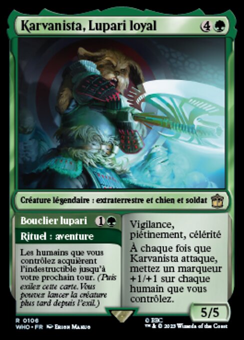Karvanista, Loyal Lupari // Lupari Shield