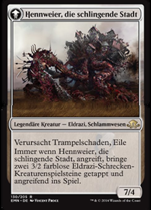 Hanweir, the Writhing Township - Recto