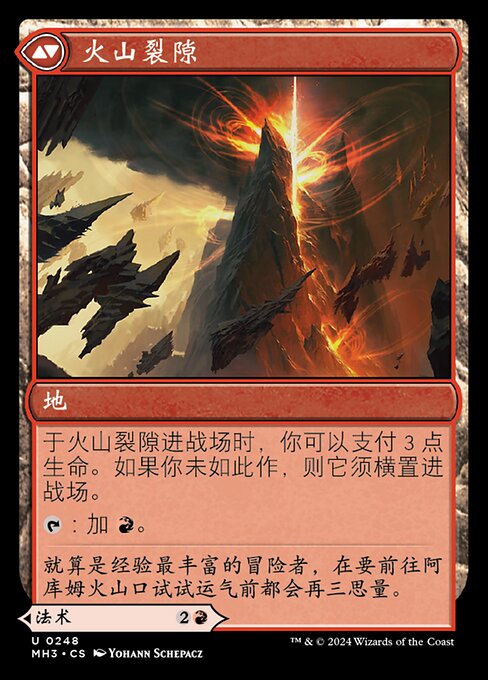 Sundering Eruption // Volcanic Fissure - Verso