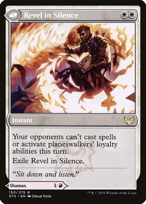 Flamescroll Celebrant // Revel in Silence - Verso
