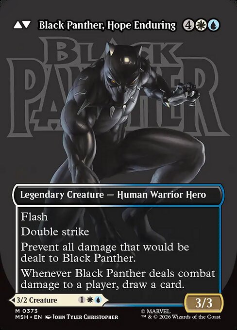 King T'Challa // Black Panther, Hope Enduring - Verso