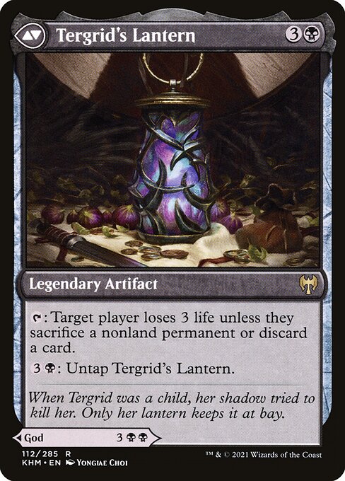 Tergrid, God of Fright // Tergrid's Lantern - Verso