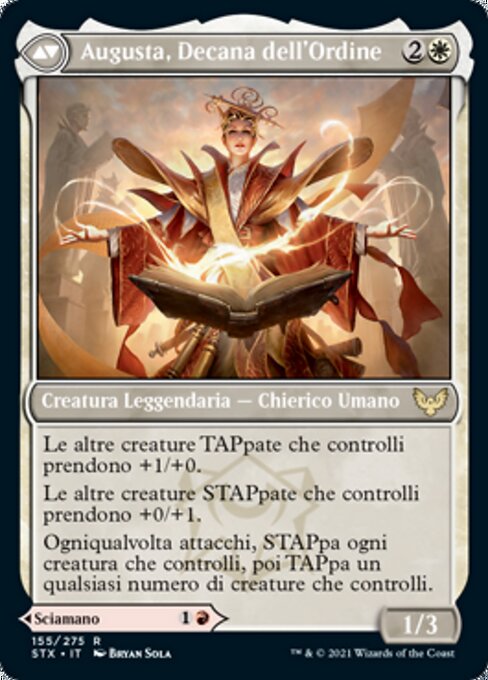Plargg, Dean of Chaos // Augusta, Dean of Order - Verso