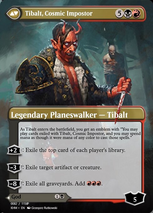Valki, God of Lies // Tibalt, Cosmic Impostor - Verso