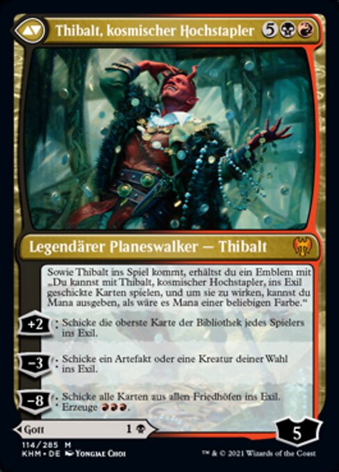 Valki, God of Lies // Tibalt, Cosmic Impostor - Verso
