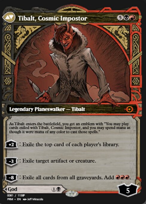 Valki, God of Lies // Tibalt, Cosmic Impostor - Verso