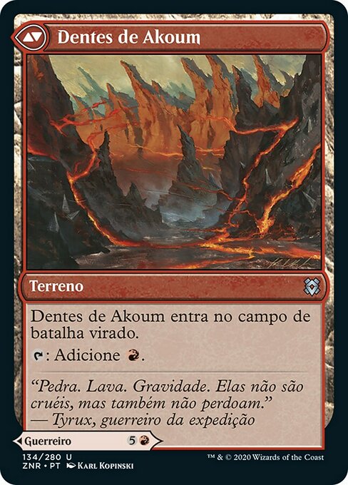 Akoum Warrior // Akoum Teeth - Verso