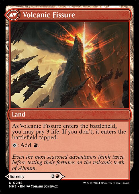 Sundering Eruption // Volcanic Fissure - Verso