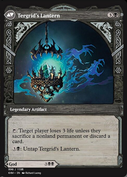 Tergrid, God of Fright // Tergrid's Lantern - Verso
