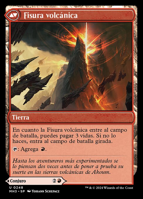 Sundering Eruption // Volcanic Fissure - Verso
