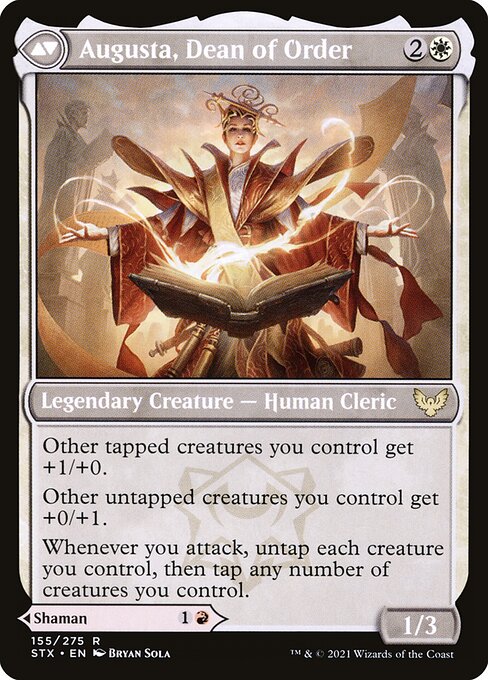 Plargg, Dean of Chaos // Augusta, Dean of Order - Verso