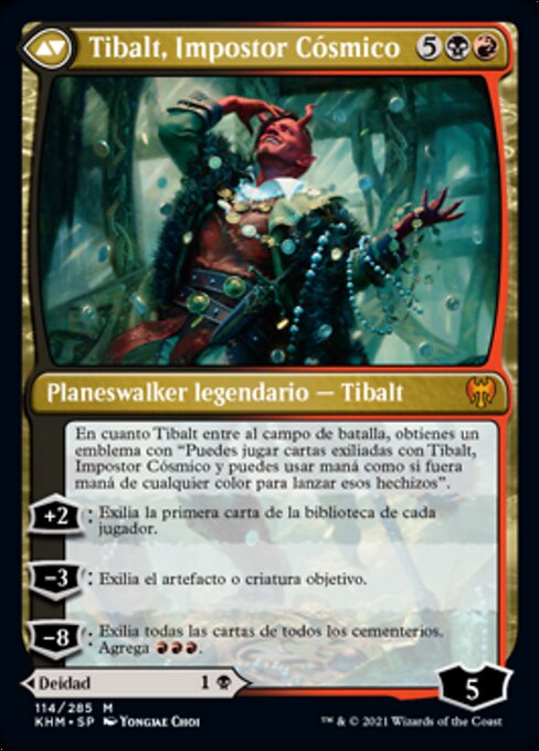 Valki, God of Lies // Tibalt, Cosmic Impostor - Verso