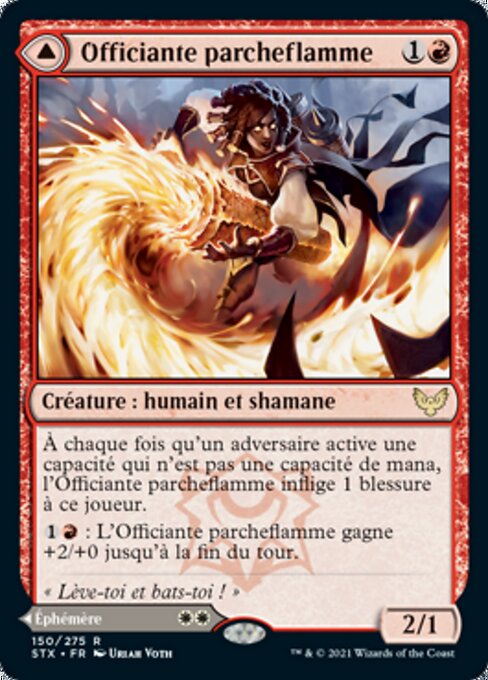 Flamescroll Celebrant // Revel in Silence - Verso
