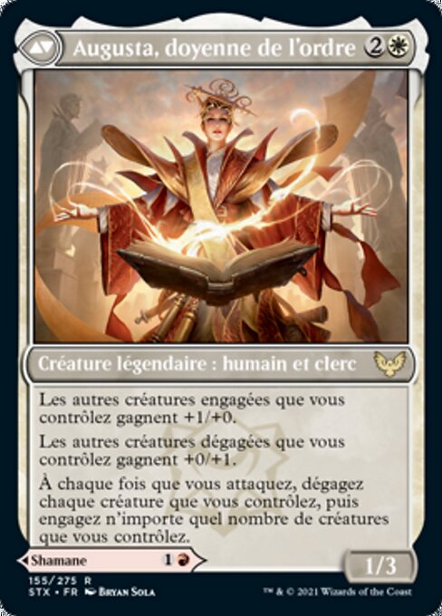 Plargg, Dean of Chaos // Augusta, Dean of Order - Verso