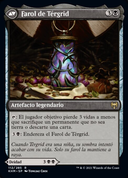 Tergrid, God of Fright // Tergrid's Lantern - Verso