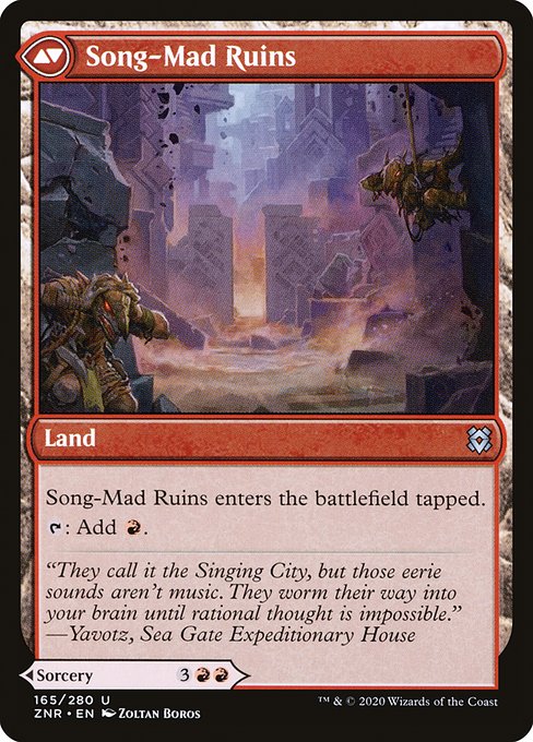 Song-Mad Treachery // Song-Mad Ruins - Verso