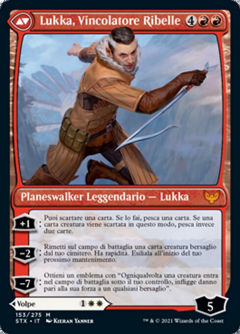 Mila, Crafty Companion // Lukka, Wayward Bonder - Verso