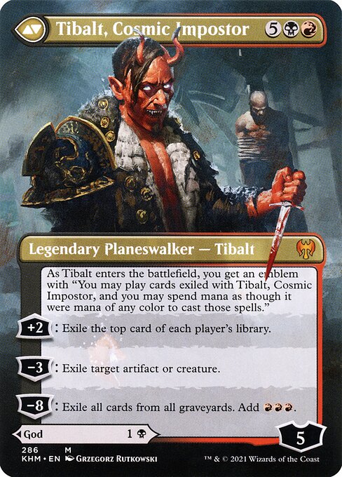 Valki, God of Lies // Tibalt, Cosmic Impostor - Verso