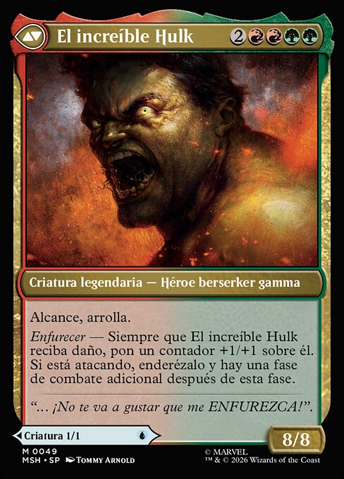 Bruce Banner // The Incredible Hulk - Verso