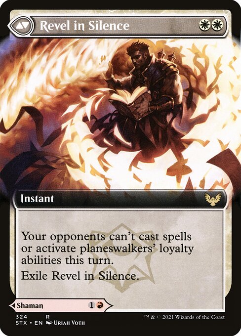 Flamescroll Celebrant // Revel in Silence - Verso