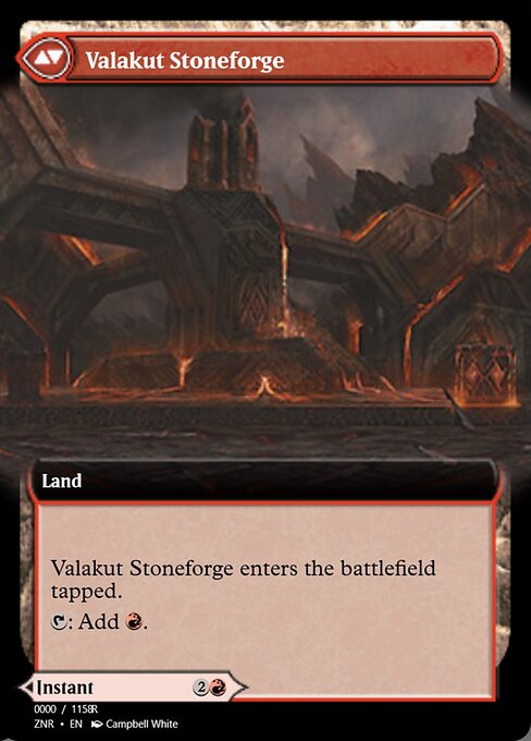 Valakut Awakening // Valakut Stoneforge - Verso