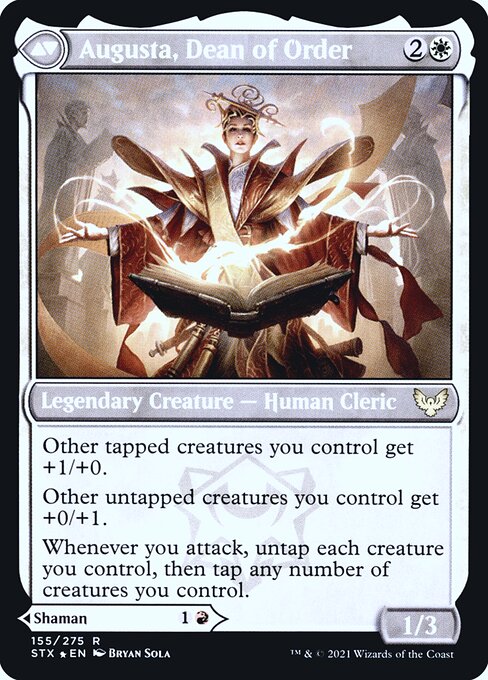 Plargg, Dean of Chaos // Augusta, Dean of Order - Verso
