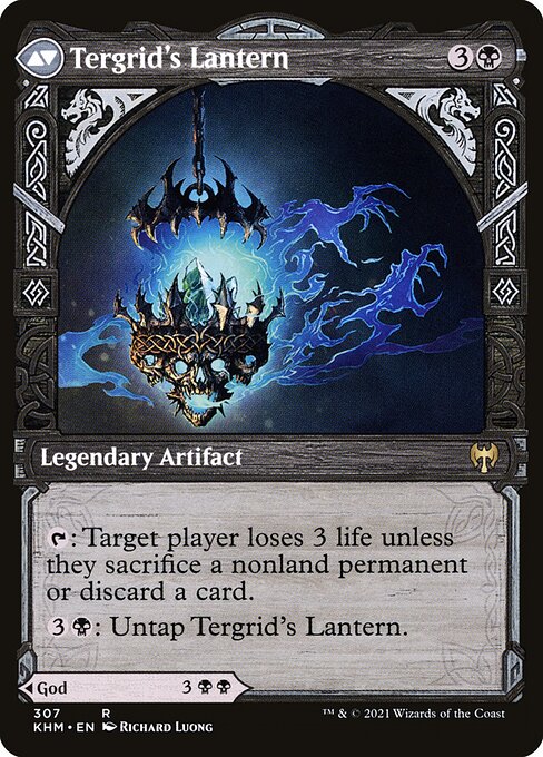 Tergrid, God of Fright // Tergrid's Lantern - Verso