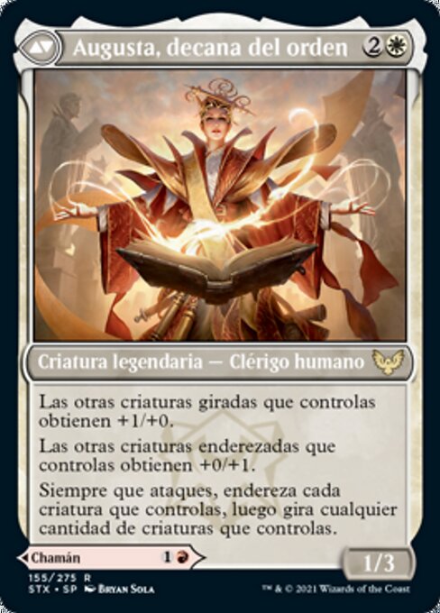 Plargg, Dean of Chaos // Augusta, Dean of Order - Verso