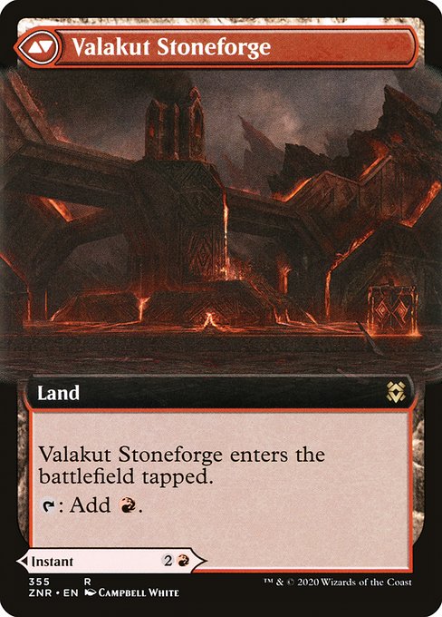 Valakut Awakening // Valakut Stoneforge - Verso