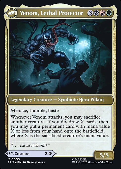 Eddie Brock // Venom, Lethal Protector - Verso