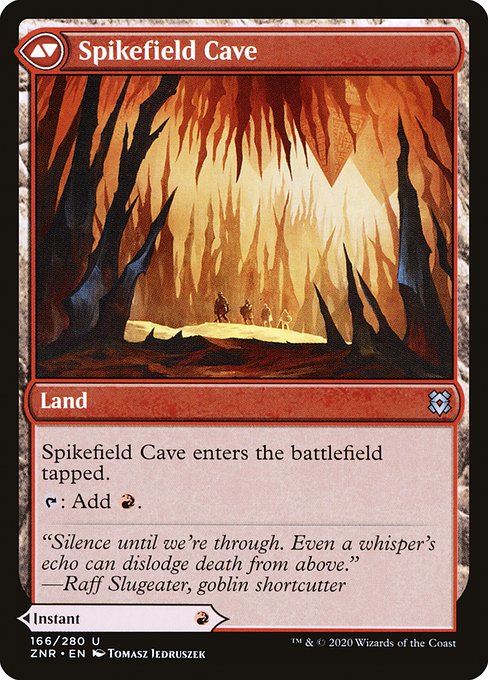 Spikefield Hazard // Spikefield Cave - Verso