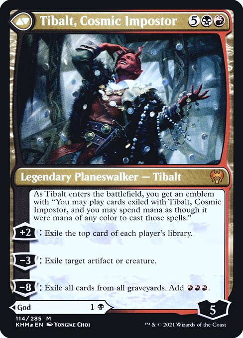 Valki, God of Lies // Tibalt, Cosmic Impostor - Verso