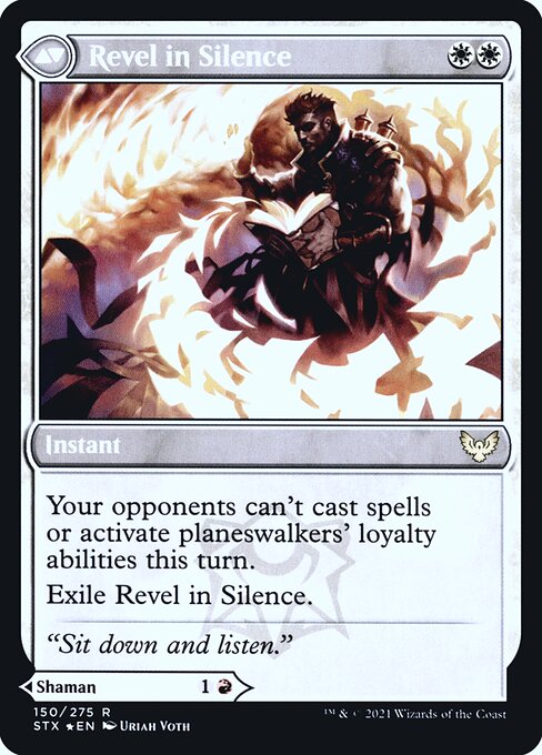 Flamescroll Celebrant // Revel in Silence - Verso