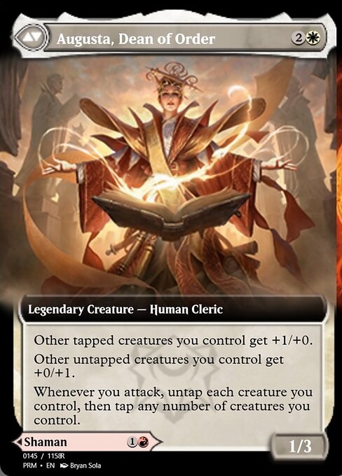 Plargg, Dean of Chaos // Augusta, Dean of Order - Verso