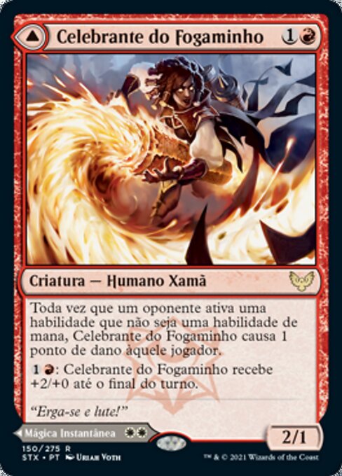 Flamescroll Celebrant // Revel in Silence - Verso