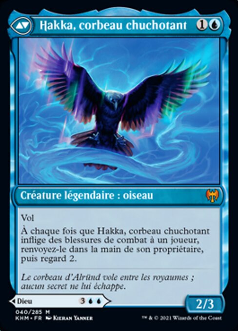 Alrund, God of the Cosmos // Hakka, Whispering Raven - Verso