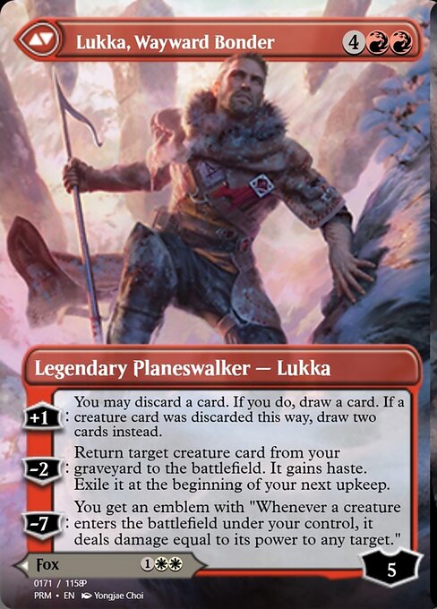 Mila, Crafty Companion // Lukka, Wayward Bonder - Verso