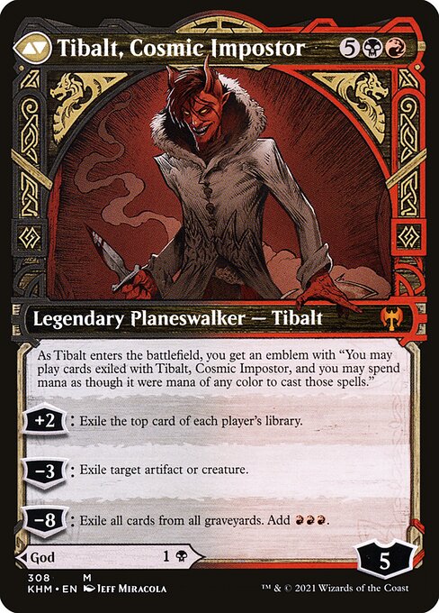 Valki, God of Lies // Tibalt, Cosmic Impostor - Verso