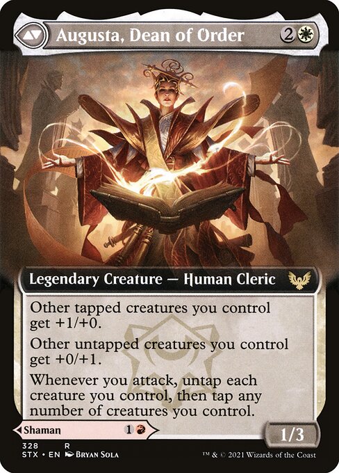 Plargg, Dean of Chaos // Augusta, Dean of Order - Verso