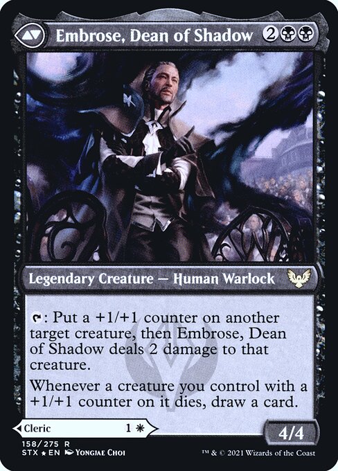Shaile, Dean of Radiance // Embrose, Dean of Shadow - Verso