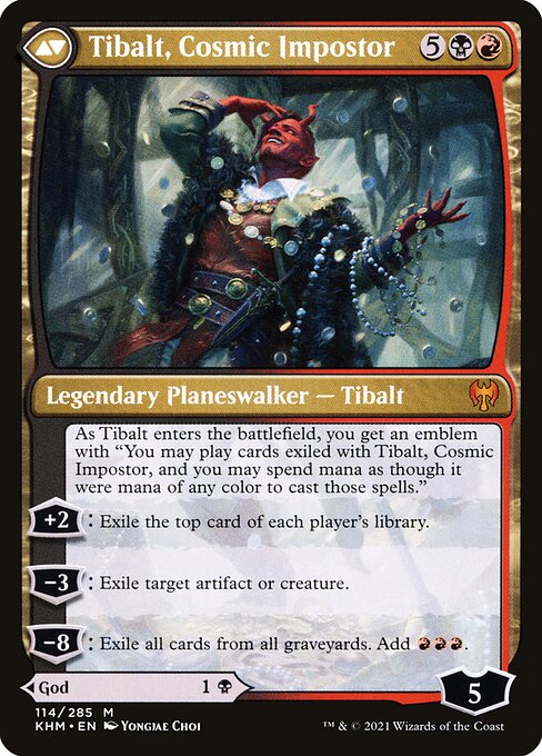 Valki, God of Lies // Tibalt, Cosmic Impostor - Verso