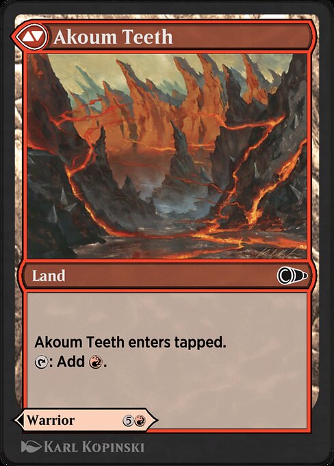 Akoum Warrior // Akoum Teeth - Verso