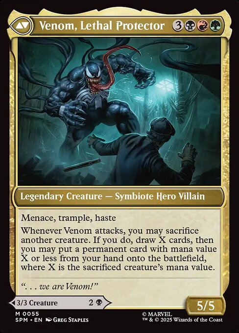 Eddie Brock // Venom, Lethal Protector - Verso