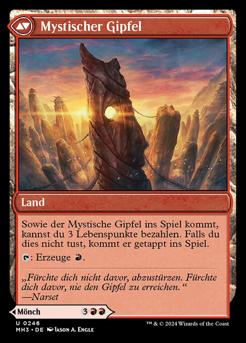 Pinnacle Monk // Mystic Peak - Verso