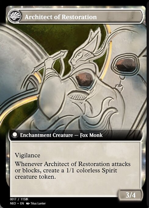 The Restoration of Eiganjo // Architect of Restoration - Verso