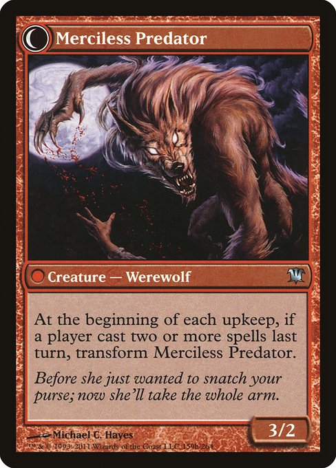 Reckless Waif // Merciless Predator - Verso