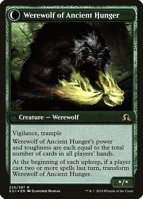 Sage of Ancient Lore // Werewolf of Ancient Hunger - Verso