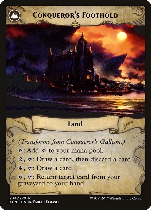 Conqueror's Galleon // Conqueror's Foothold - Verso