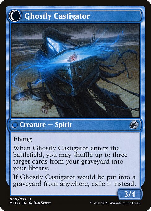 Covetous Castaway // Ghostly Castigator - Verso