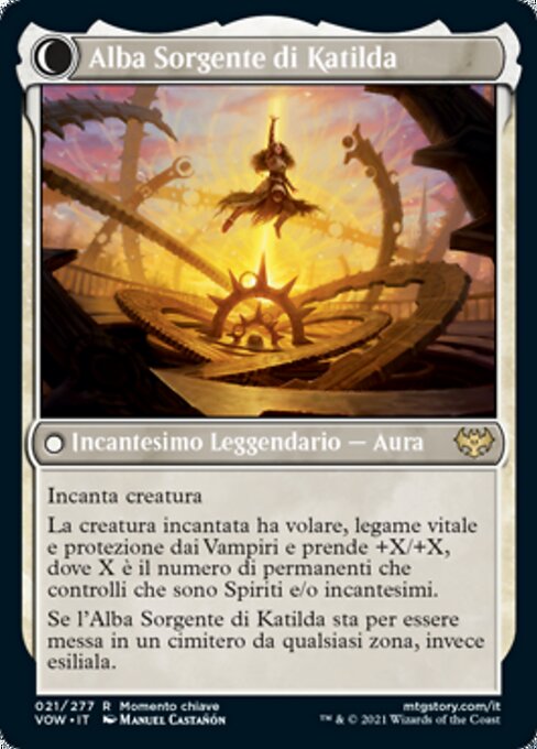 Katilda, Dawnhart Martyr // Katilda's Rising Dawn - Verso